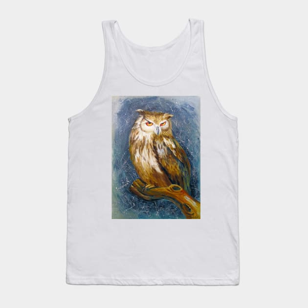 Owl Tank Top by OLHADARCHUKART